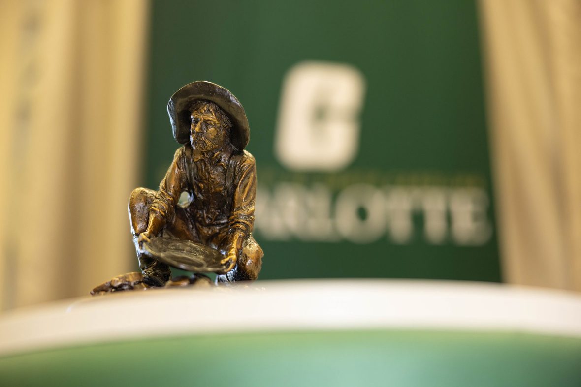 bronze statue of the Distinguished Service Award