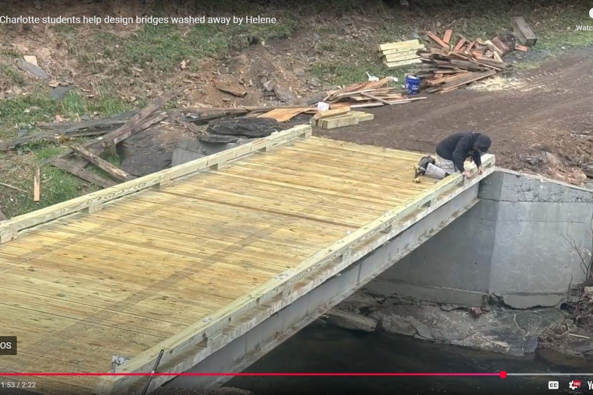 Bridge being repaired