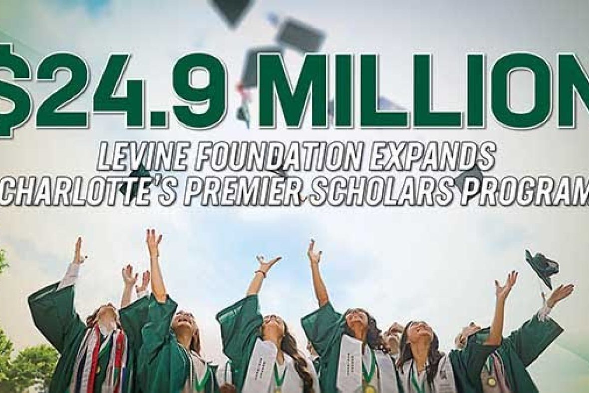 Group of people throwing graduation hats in the air